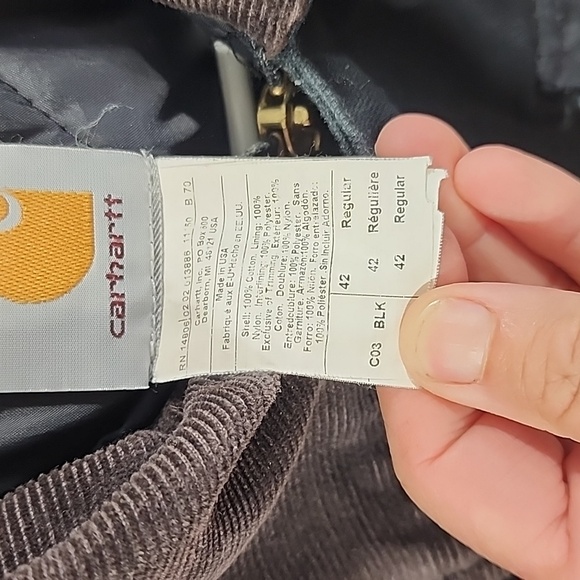 Carhartt Insulated Jacket - 42 Regular Black - Picture 4 of 9